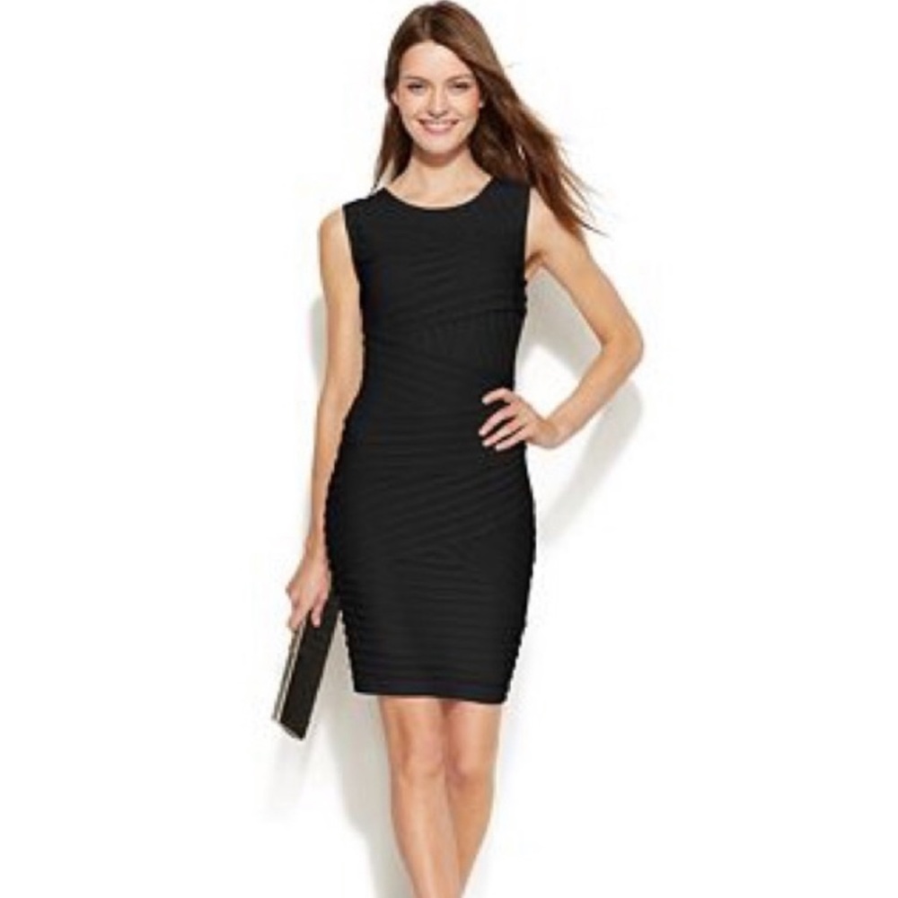 Calvin Klein Bandage Dress in black, size 6